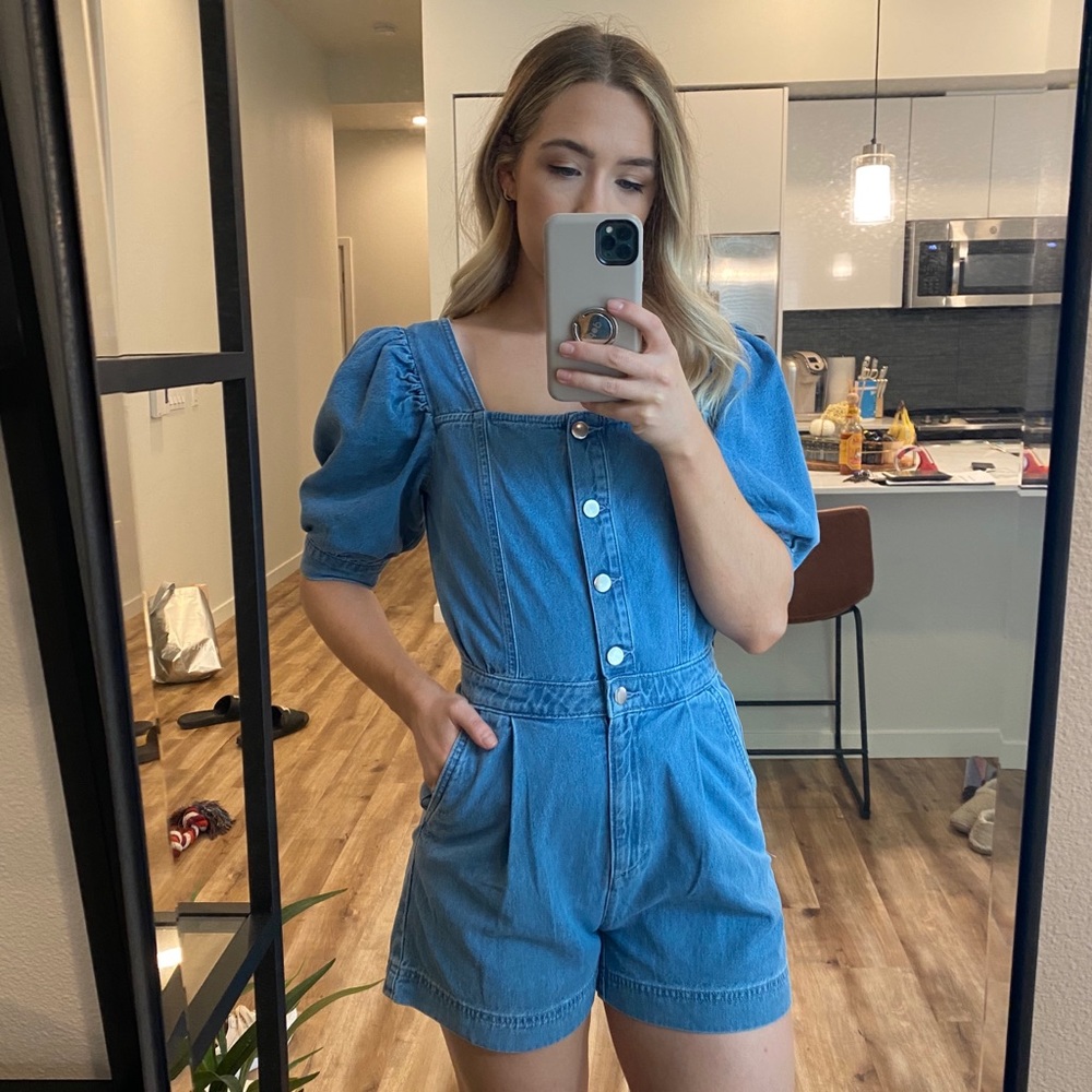H&M Denim Romper. Size S.